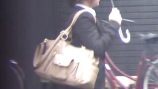 Seductive Japanese ladies relieve themselves sequentially in a public toilet