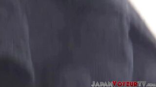 Beautiful Japanese teens caught in public by a voyeur