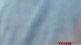 Sweet 18yo Japanese legs entice voyeur in public