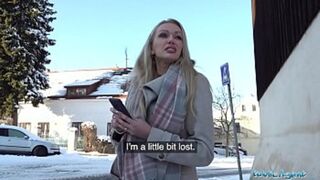Public Agent MILF big tits cash sex