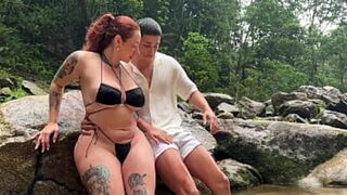Outdoor fucking with a horny big ass redhead - Milán Rodríguez & Devil Khloee