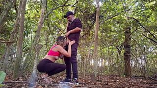 Met a country girl on the street and took her to the woods