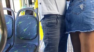 student stretched and fucked on the bus in public