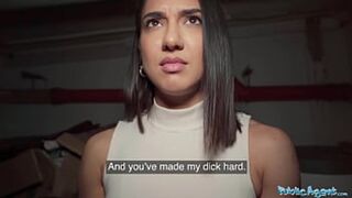 Public Agent Student sucks off a stranger when he offers her a fist full of cash