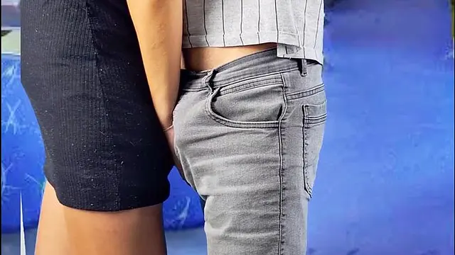 College student gets butt penetrated in public by a stranger