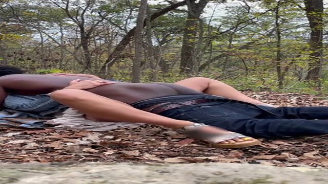 Wild jungle lust leads to steamy sex session