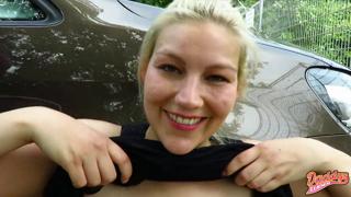 XXXL cum flood after public pounding