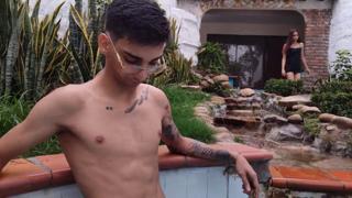PUBLIC POOL:date night turned dirty with my step-sister