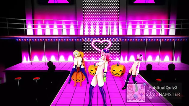 3D Halloween Dance Fap Session