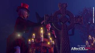 Spicy Halloween Fun - 3D Futanari Fantasy Scene
