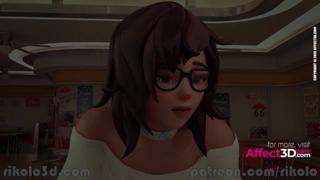 Two trannies nail Overwatch whores in a eatery, chaos ensues
