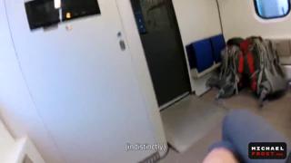 Dirty shy chick gets blown by conductor in train tunnel hell yeah baby!