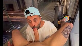 Arabian giant dick🍆 oral😜 on the patio